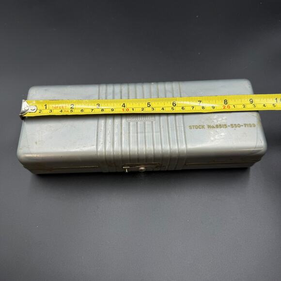 Vintage US National Guard Box Gray Case - Picture 8 of 16